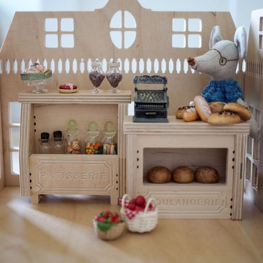 Puppenhaus aus Holz Bakery - Little Baby Pocket