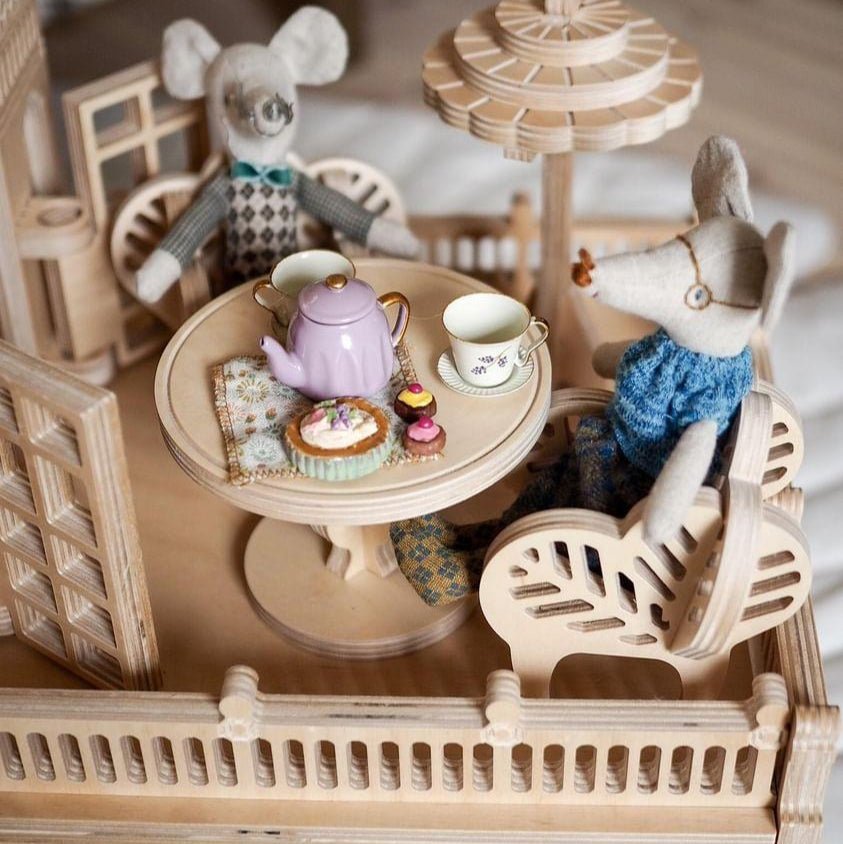 Puppenhaus aus Holz Bakery - Little Baby Pocket