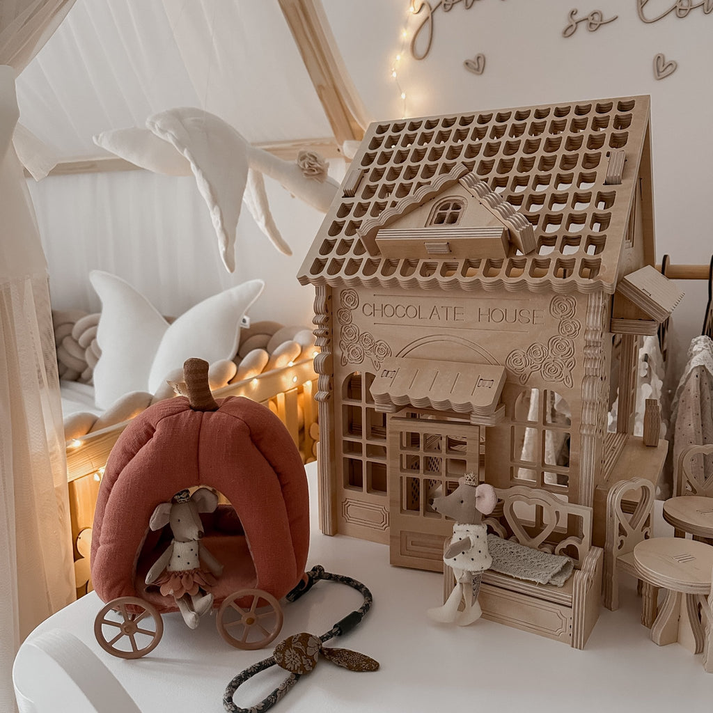 Puppenhaus aus Holz Chocolate - Little Baby Pocket