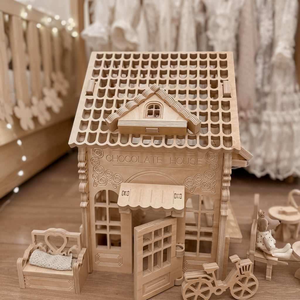 Puppenhaus aus Holz Chocolate - Little Baby Pocket