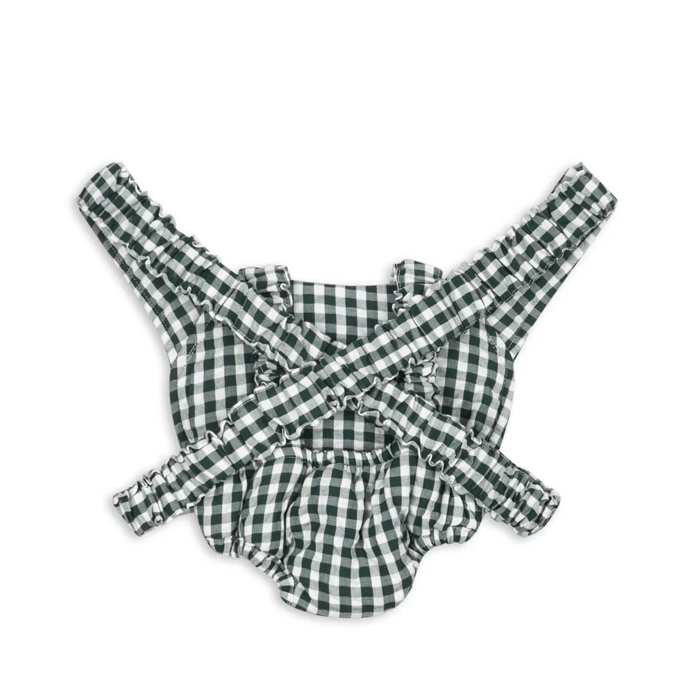 Puppentrage Green Check Konges Sløjd - Little Baby Pocket