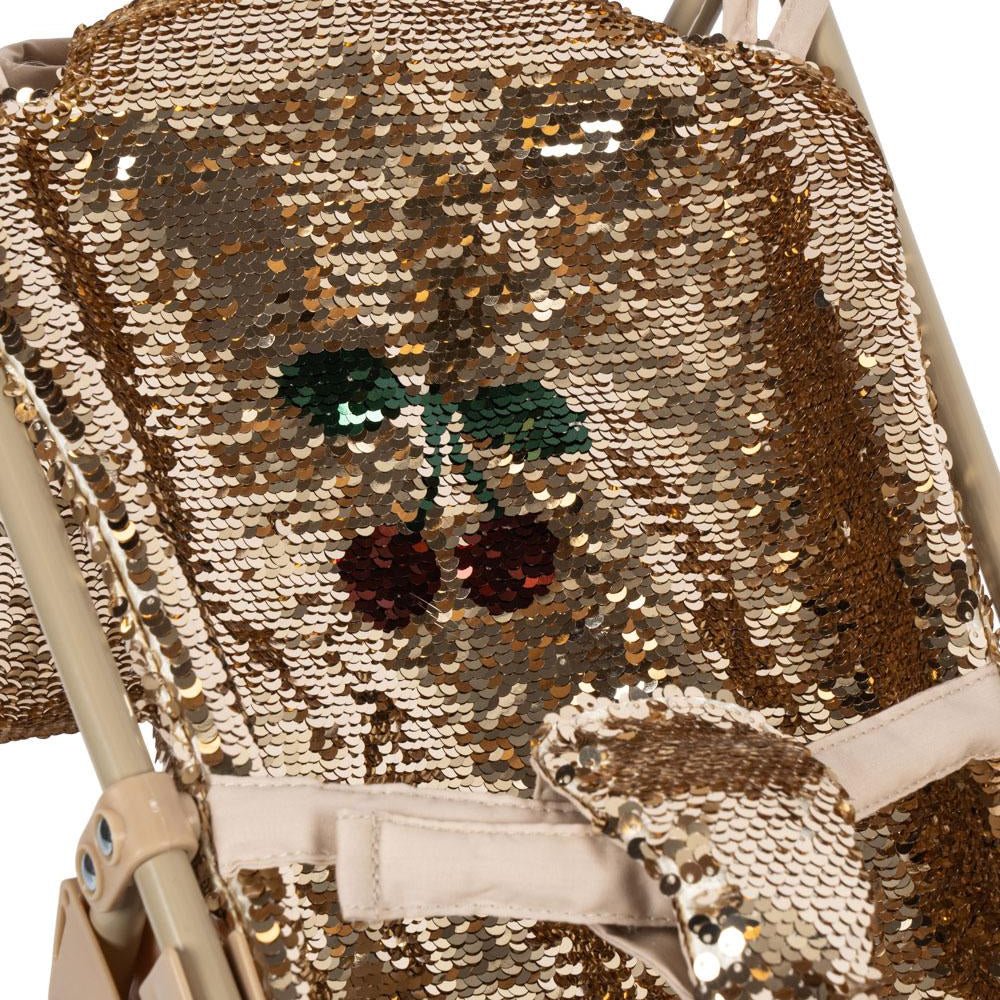 Konges Sløjd - Puppenwagen Buggy Sparkly Doll Stroller Cherry
