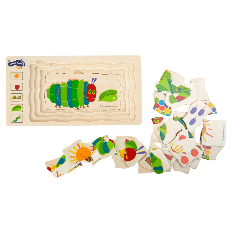 Schichtenpuzzle Raupe Nimmersatt - Little Baby Pocket