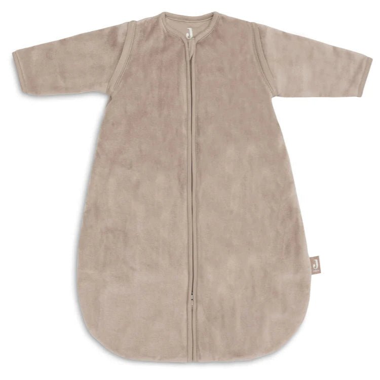 Jollein - Schlafsack mit abnehmbaren Ärmeln Rund 60cm Velvet - Milky Coffee