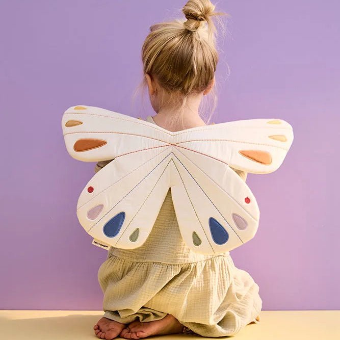 Schmetterlingsflügel Kinder Verkleidung – Weiß - Little Baby Pocket