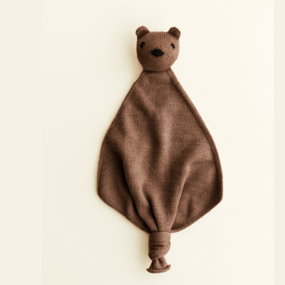 Hvid Schmusetuch "Teddy Tokki" - Little Baby Pocket