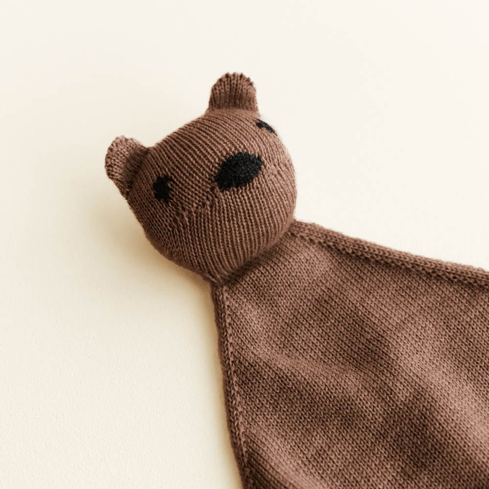 Hvid Schmusetuch "Teddy Tokki" - Little Baby Pocket