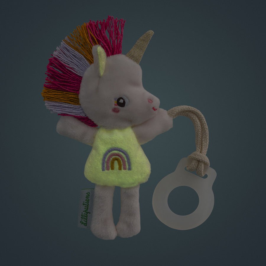 Lilliputiens - Schnuleranhänger - Mini Freund der Nacht Lena das Einhorn