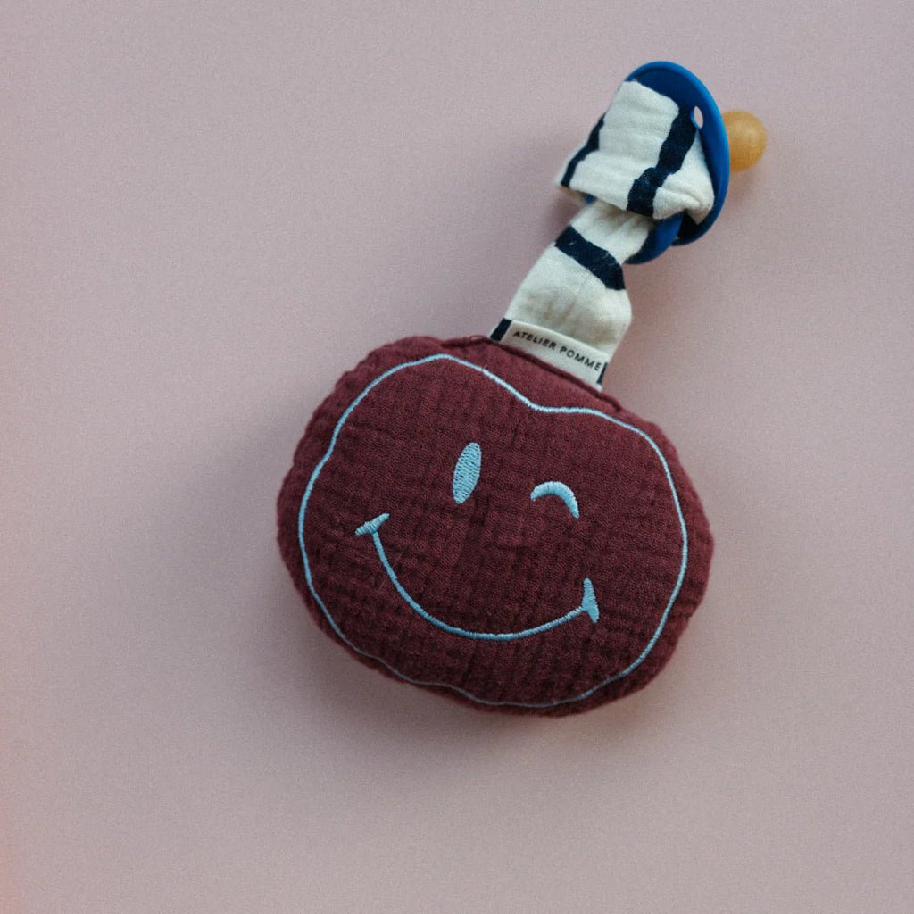 Atelier Pomme - Schnulleranhänger POMME "Burgundy Boo"
