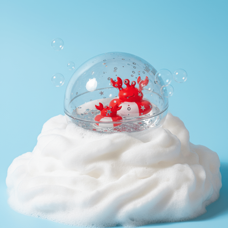 Sensorische Badewannenspielzeug Happy Bubbles Crabs - Little Baby Pocket