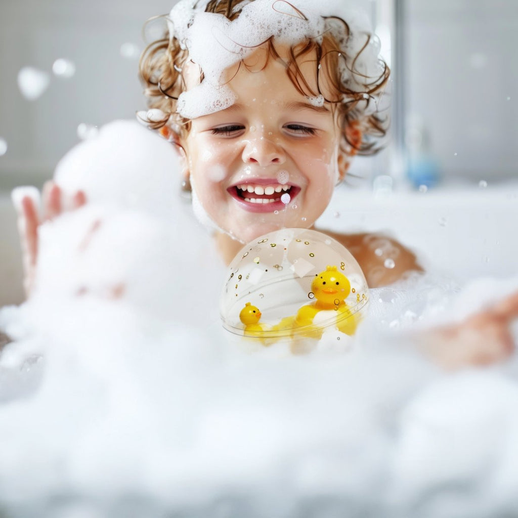 Sensorische Badewannenspielzeug Happy Bubbles Duckies - Little Baby Pocket