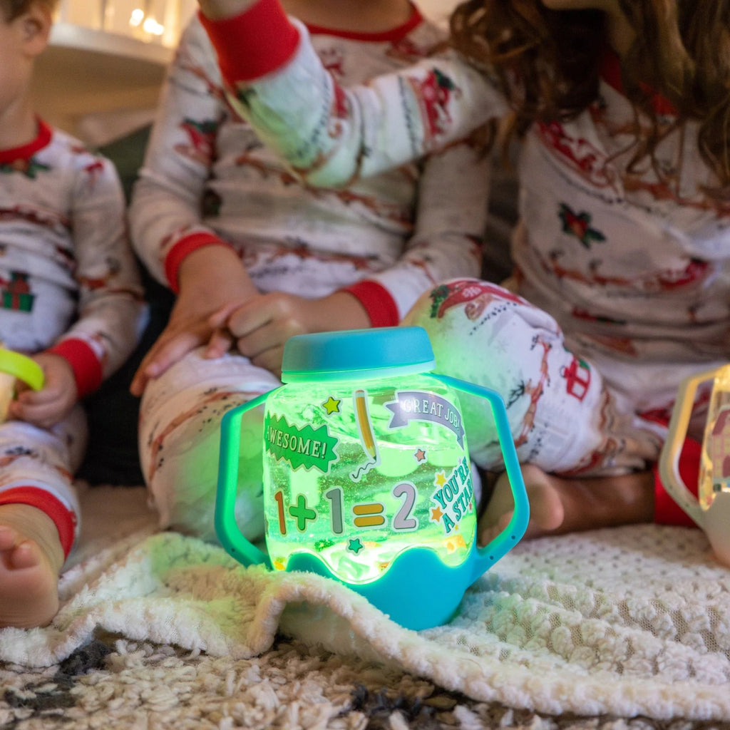 Sensorisches Spielzeug ABC DIY - Set – Leuchtendes Spielgefäß - Little Baby Pocket