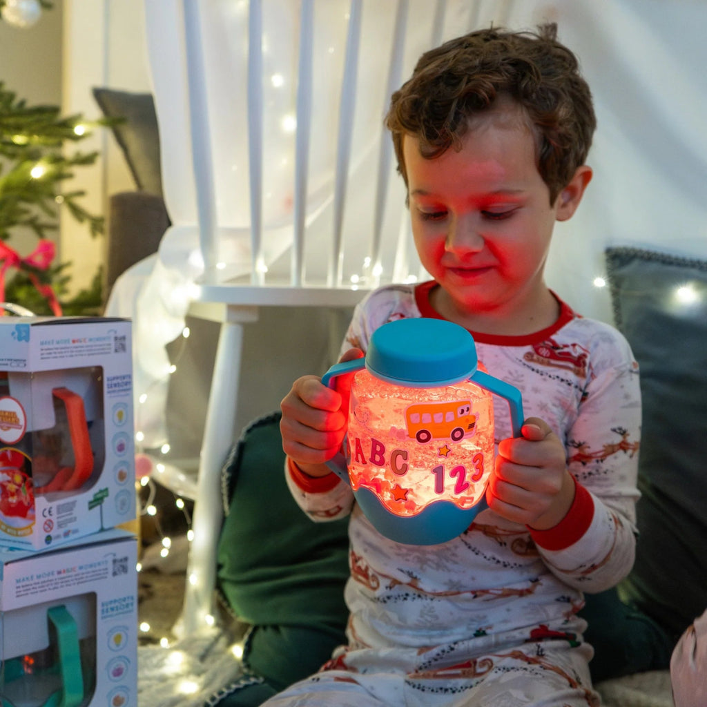 Sensorisches Spielzeug ABC DIY - Set – Leuchtendes Spielgefäß - Little Baby Pocket