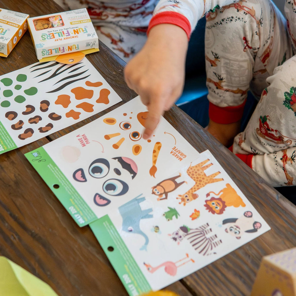 Sensorisches Spielzeug Zoo DIY - Set – Leuchtendes Spielgefäß - Little Baby Pocket