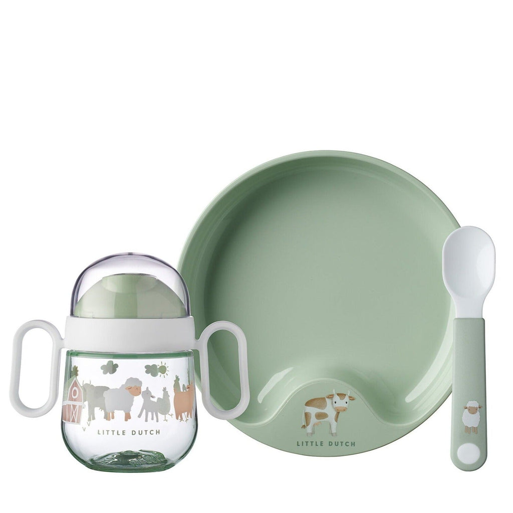 Set Babygeschirr Mepal Mio 3-teilig - Little Farm - Little Baby Pocket