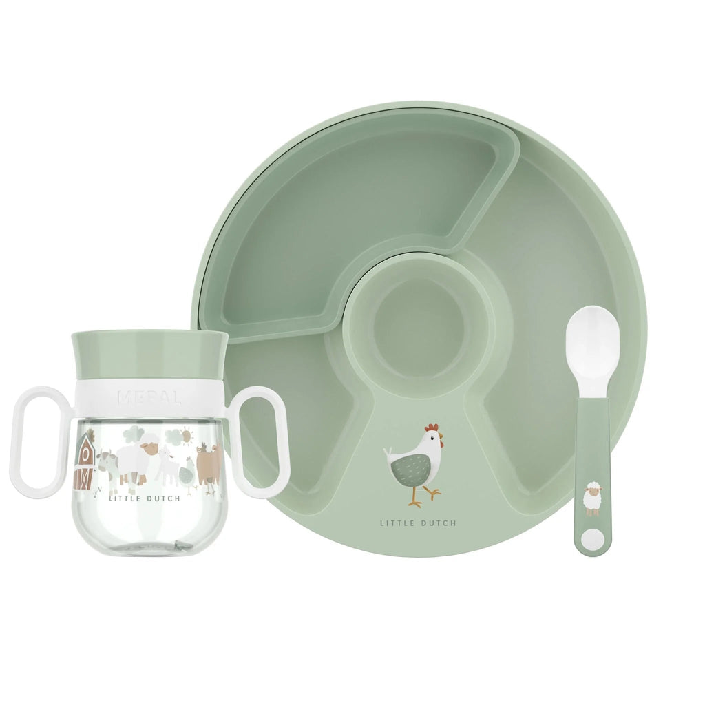 Mepal - Set Babygeschirr Mepal Mio 3 - teilig - Little Farm
