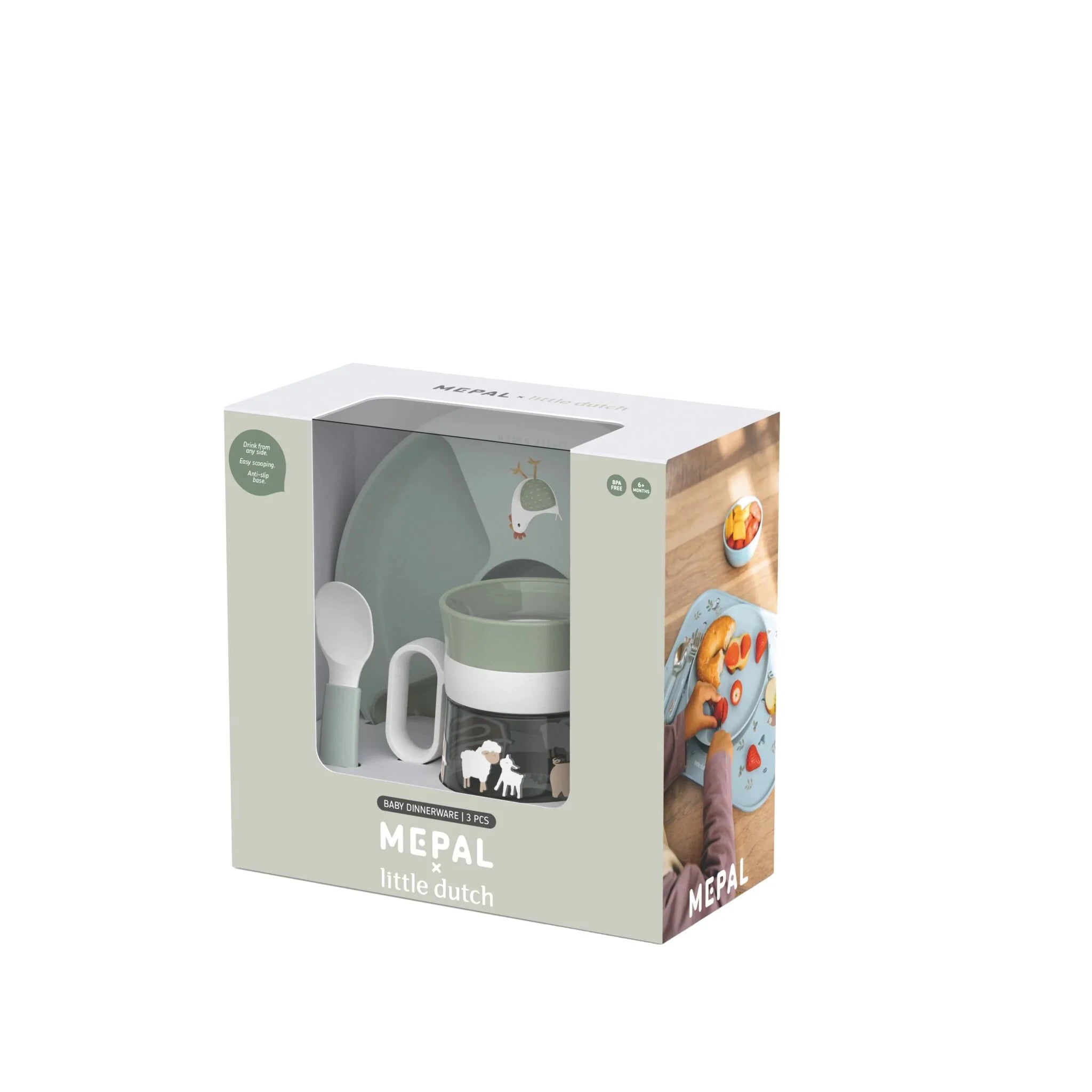 Set Babygeschirr Mepal Mio 3-teilig - Little Farm