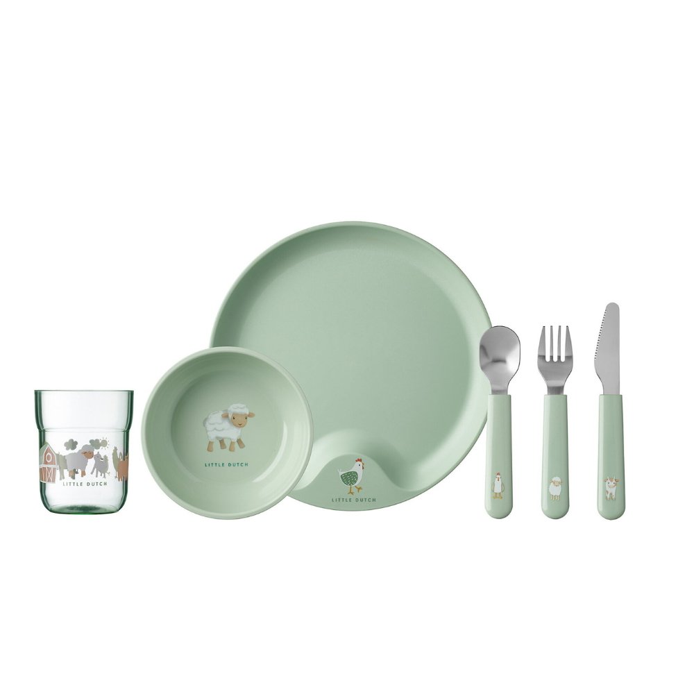 Set Kindergeschirr Mepal Mio 6-teilig - Little Farm - Little Baby Pocket