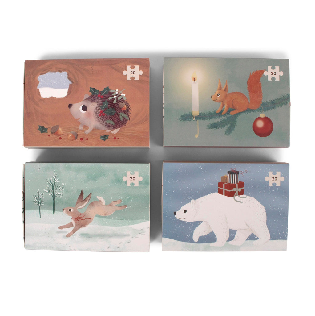 Set mit 4 Puzzles "Wonderful Winter" - Little Baby Pocket