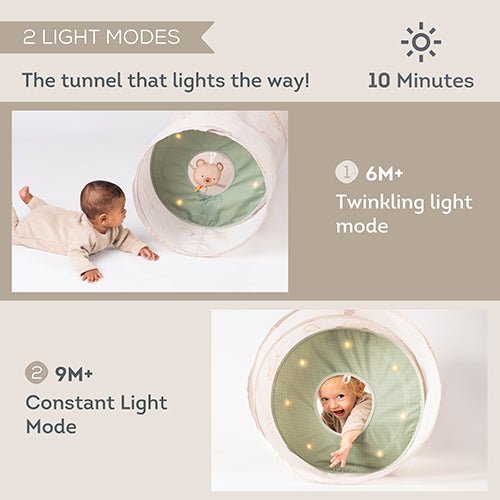 Spiel - & Krabbeltunnel Glow & Go - Little Baby Pocket