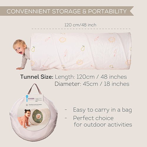 Spiel - & Krabbeltunnel Glow & Go - Little Baby Pocket