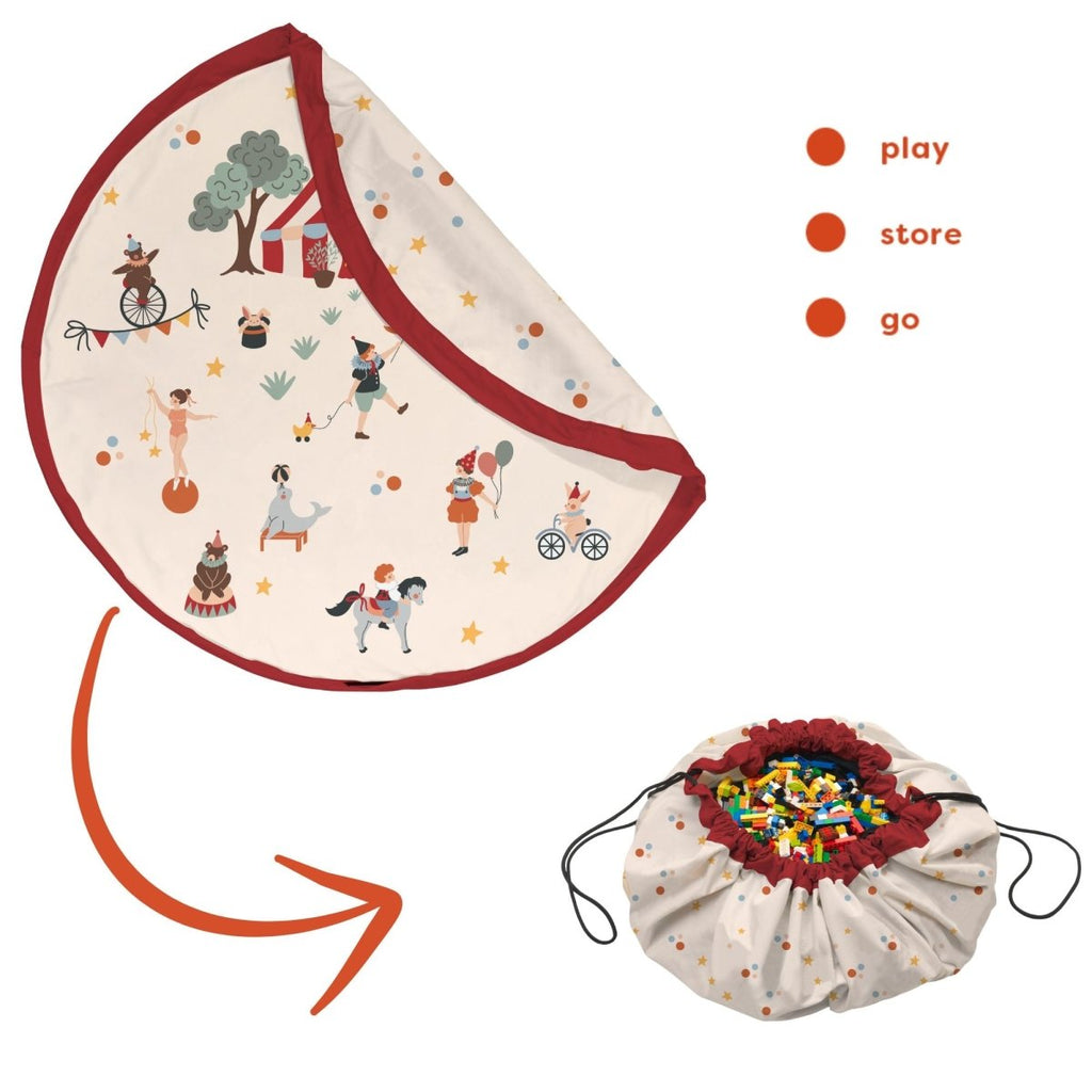 Spielmatte/Spielzeugsack Circus – 2 - in - 1 Organizer - Little Baby Pocket