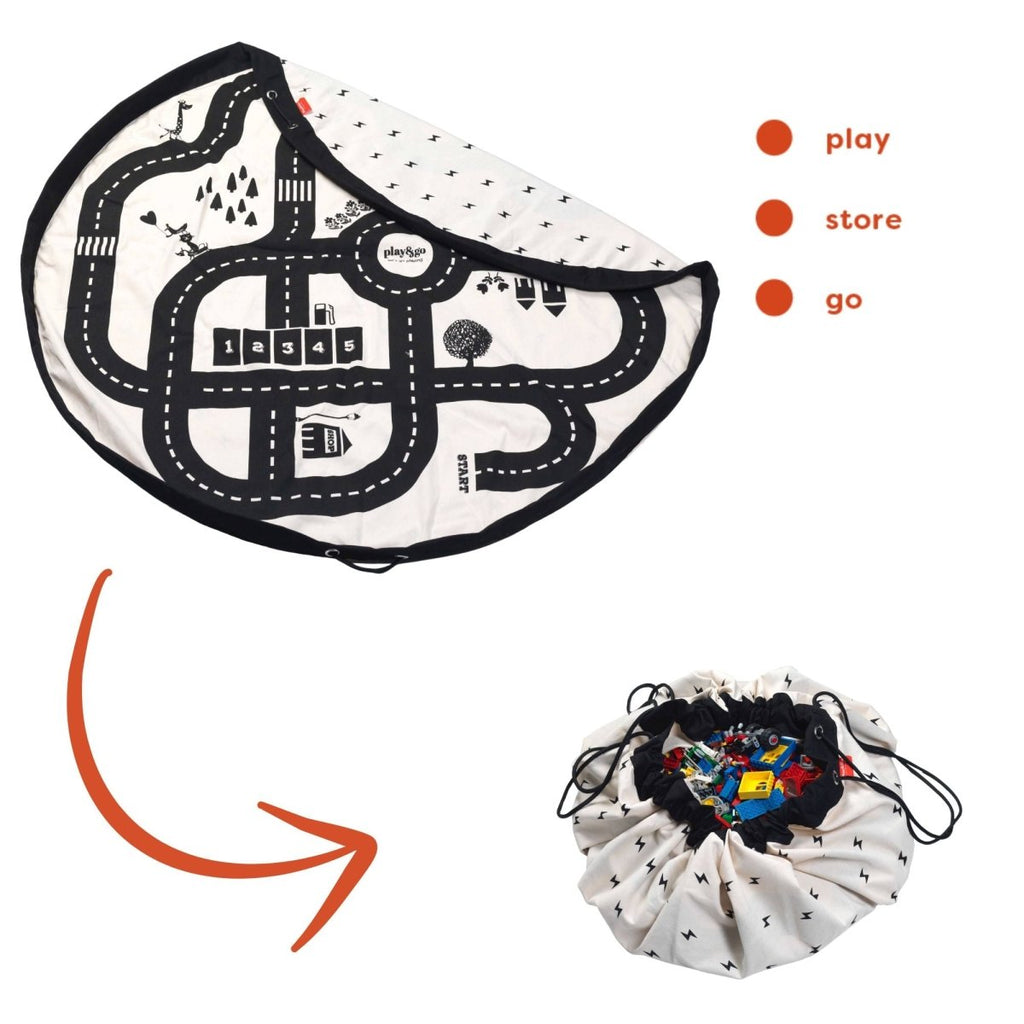 Spielmatte/Spielzeugsack Roadmap – 2 - in - 1 Organizer - Little Baby Pocket