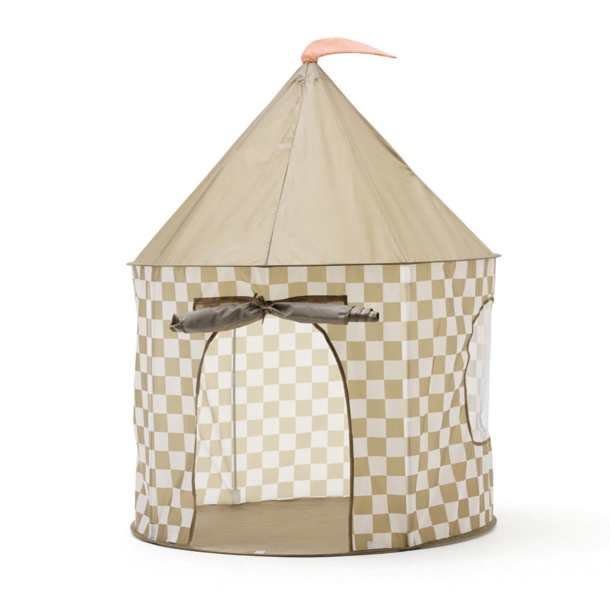 kiduku zelt Spielzelt Kid's Concept Karo khaki – Gemütliches Kinderzelt – Little Baby Pocket
