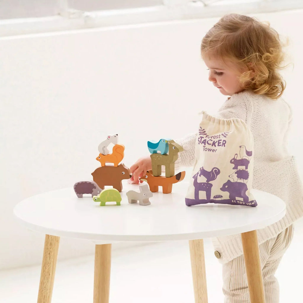 Stapelspiel Waldtiere – 9 Tiere & Tasche | Le Toy Van - Little Baby Pocket