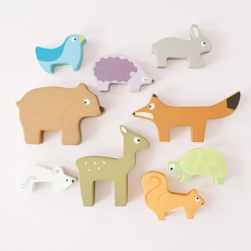 Stapelspiel Waldtiere – 9 Tiere & Tasche | Le Toy Van - Little Baby Pocket