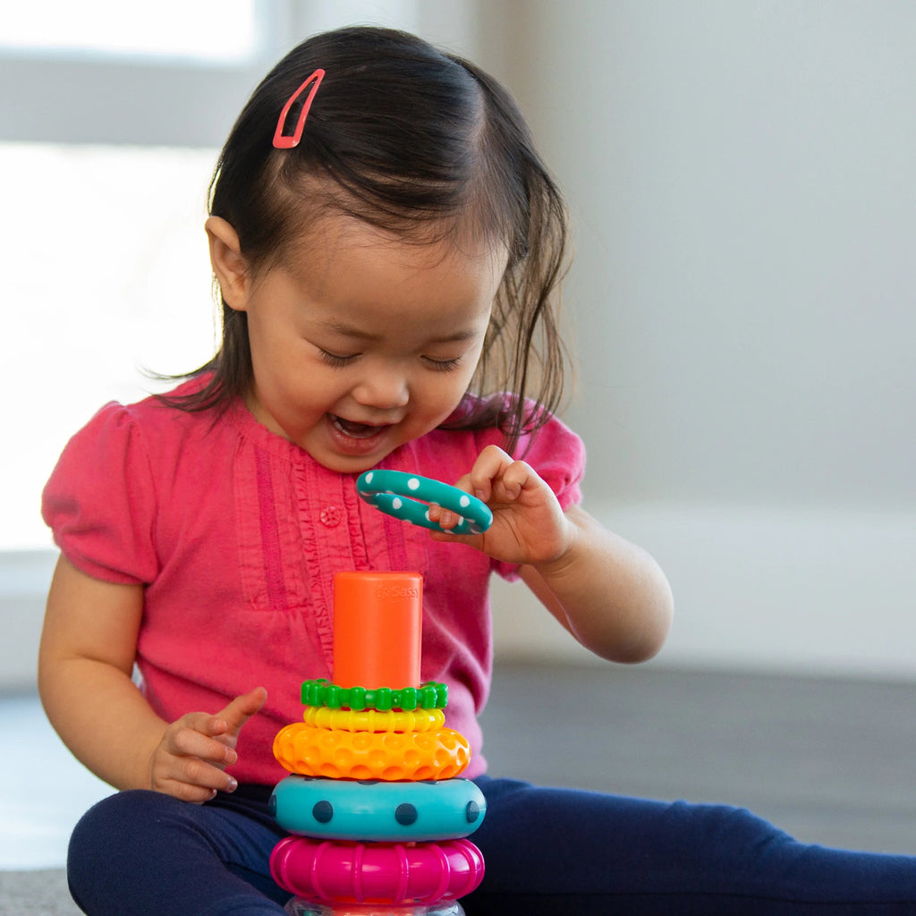 Sassy - STEM - Spielzeug: Turm aus Scheiben - Stapelspielzeug