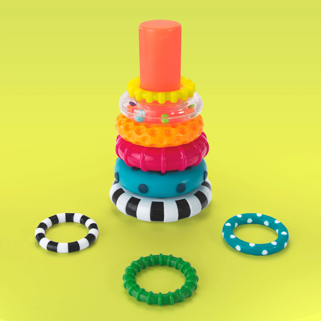 Sassy - STEM - Spielzeug: Turm aus Scheiben - Stapelspielzeug