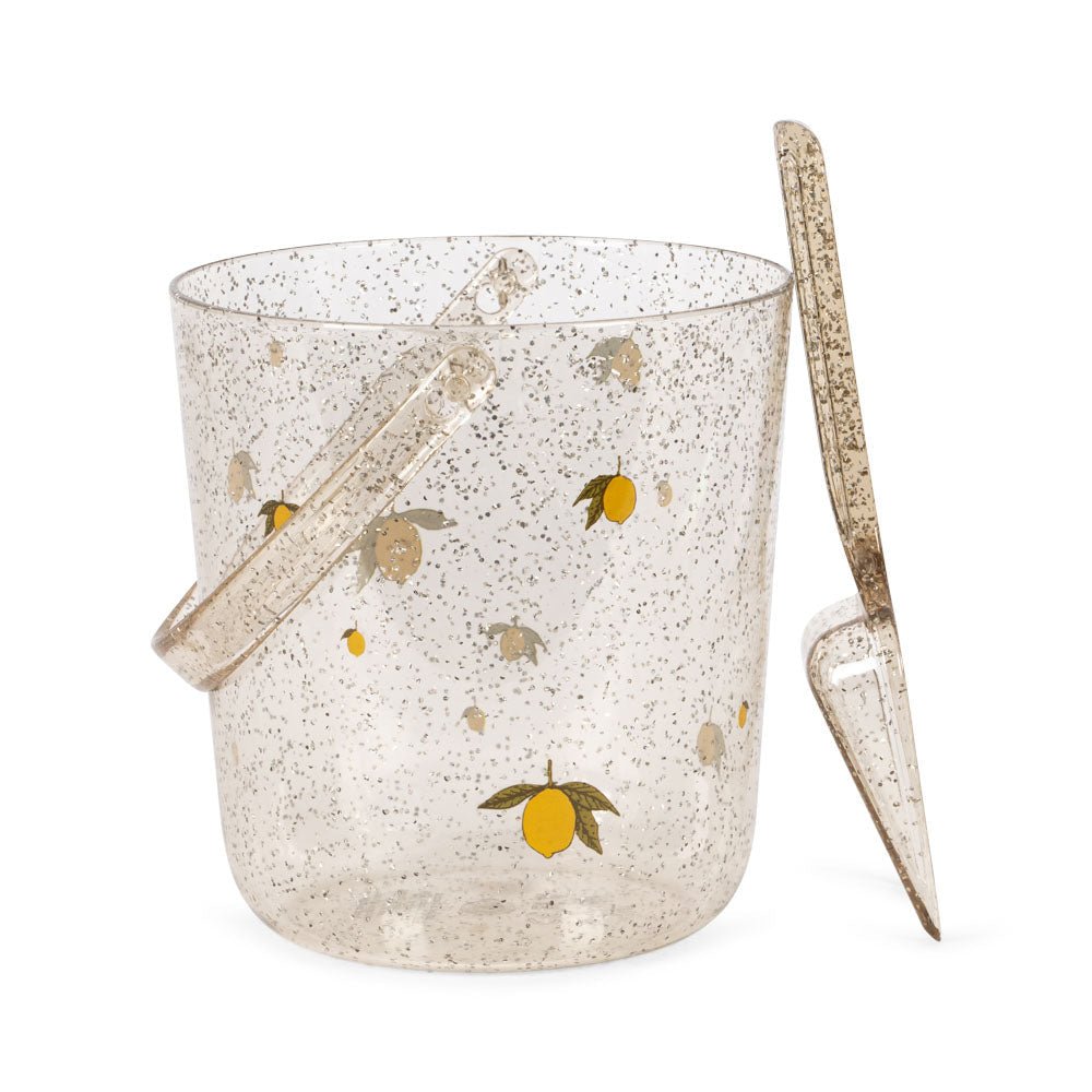 Konges Sløjd - Strandspielzeug "Eimer/Schaufel - Glitter - Lemon"