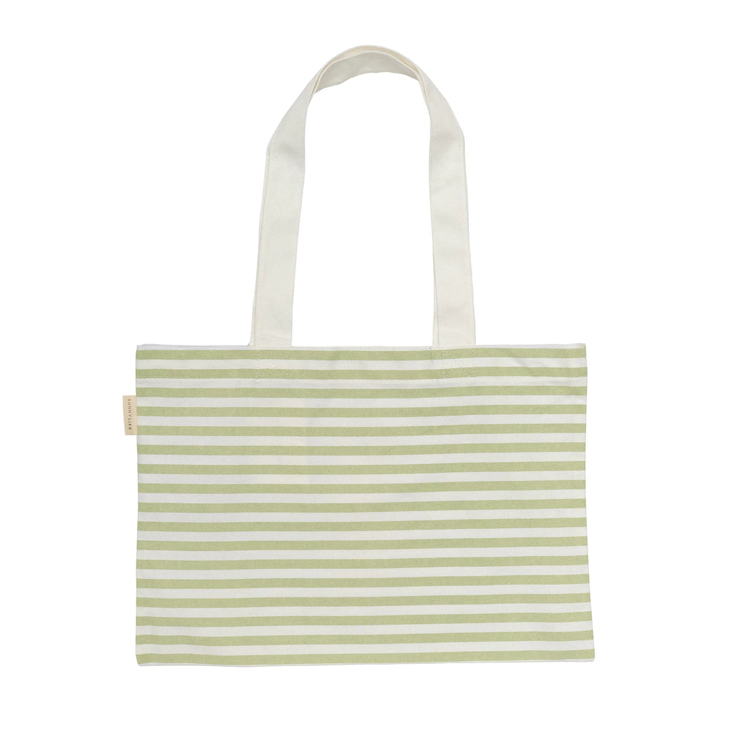 Sunnylife - Strandtasche "Duck Sage Stripe"aus Canvas