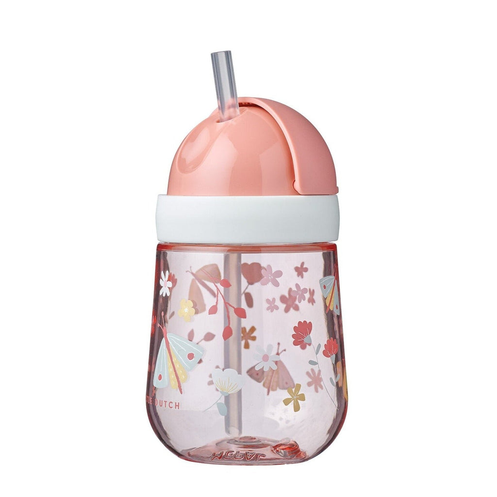 Strohhalmbecher Mepal Mio 300 ml - Flowers & Butterflies - Little Baby Pocket