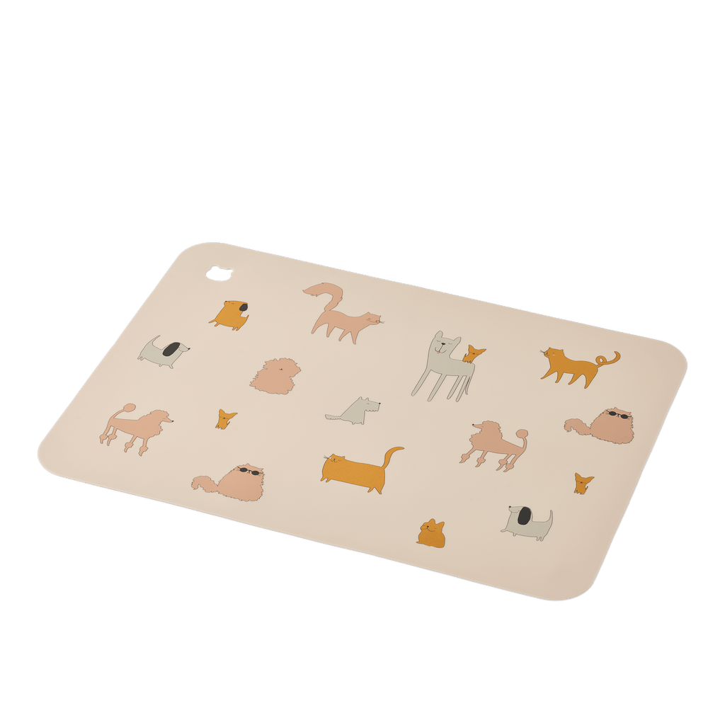 Liewood - Tischset Jude "Cats and Dogs/Sandy"
