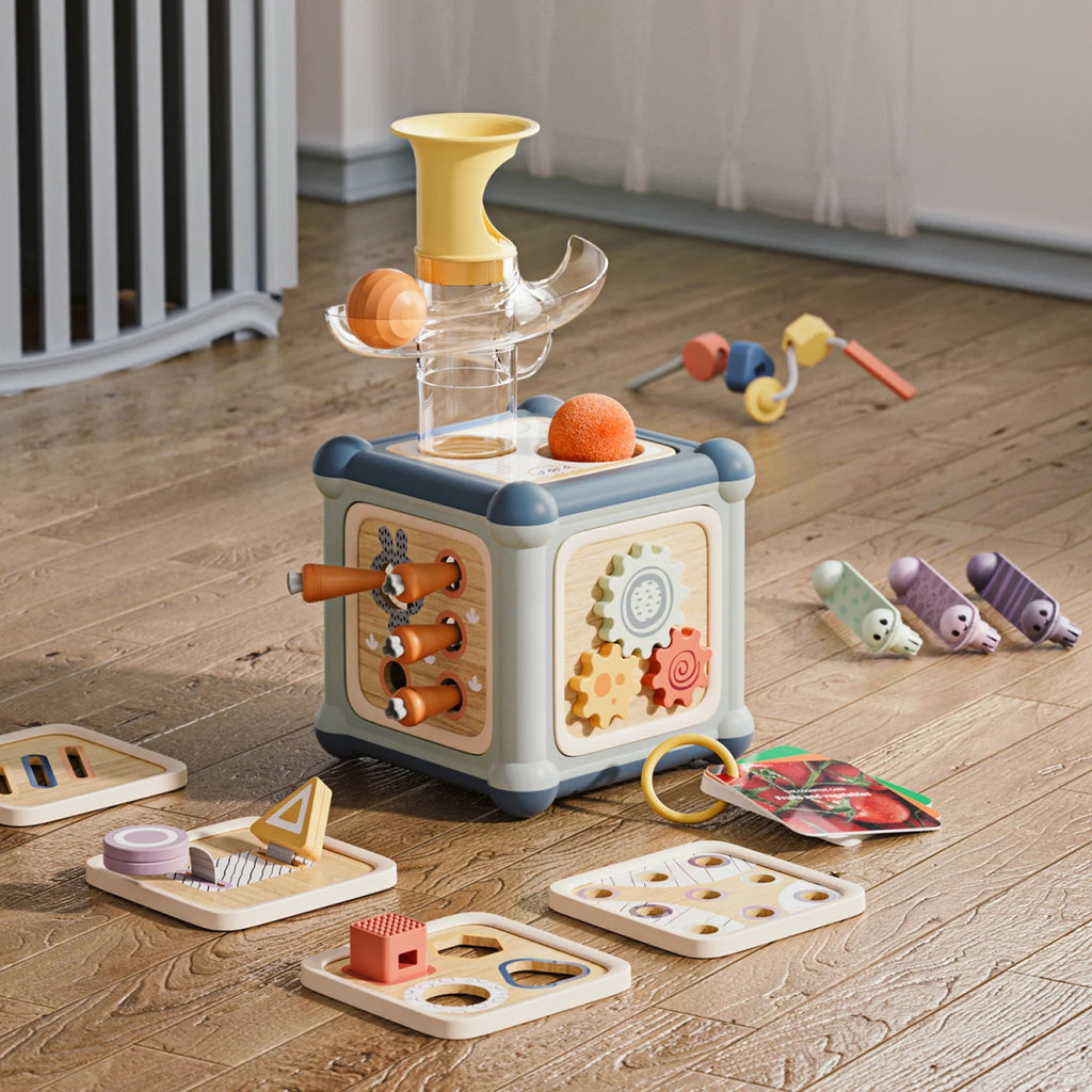 Topbright Motorikwürfel ab 1 Jahr – 10 - in - 1 Montessori Spielzeug - Little Baby Pocket