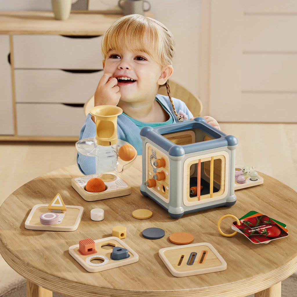 Topbright Motorikwürfel ab 1 Jahr – 10 - in - 1 Montessori Spielzeug - Little Baby Pocket