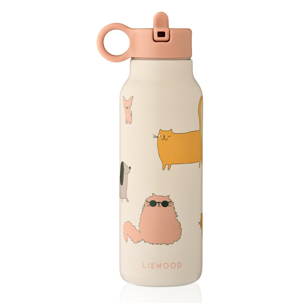 Liewood - Trinkflasche 350 ml "Falk Cats and Dogs / Sandy"