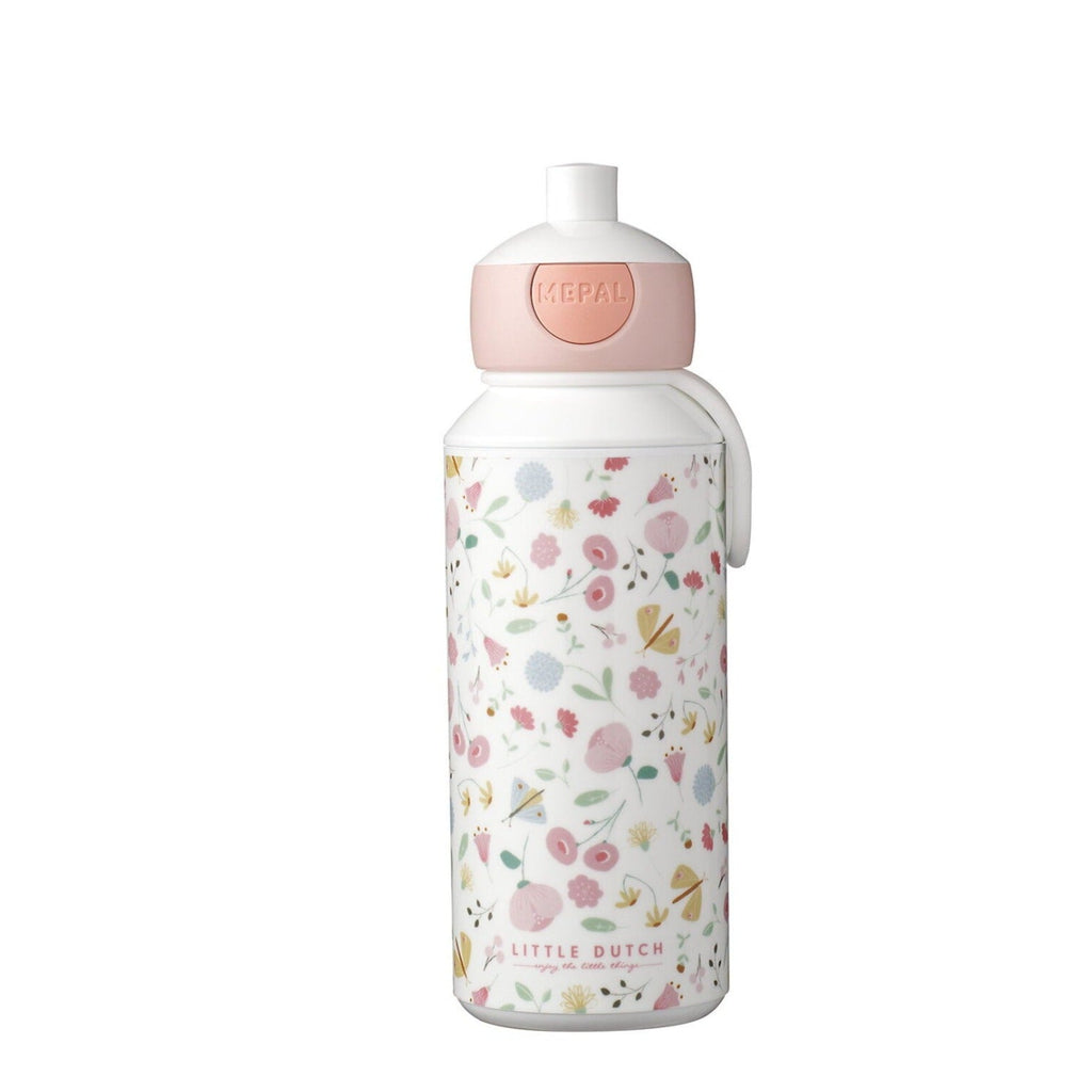 Trinkflasche Pop - up Campus Little Dutch - Flowers & Butterflies - Little Baby Pocket