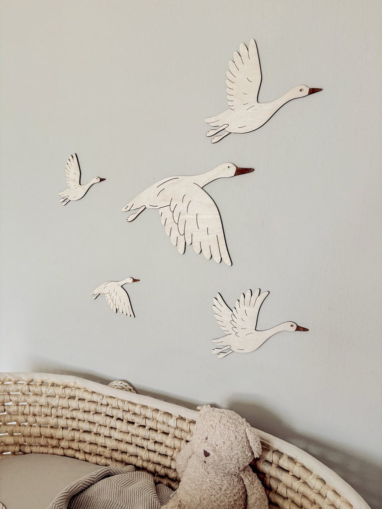 Be Wild Store - Wanddekor Fliegende Gänse - 5 Stk.