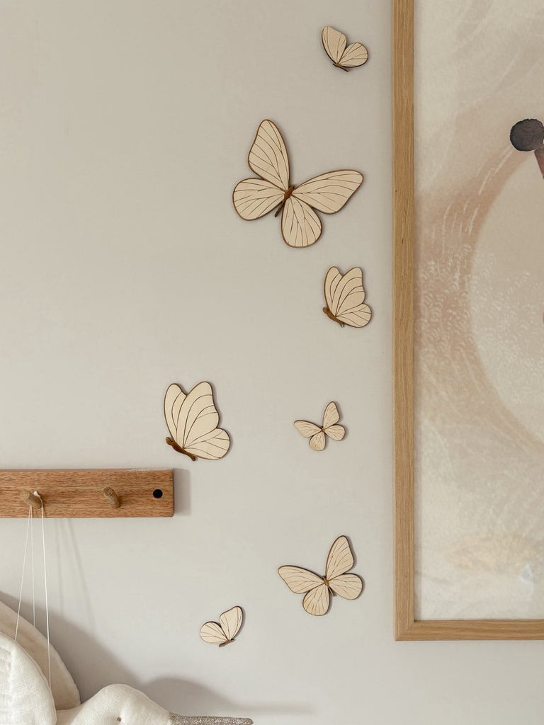 Be Wild Store - Wanddekoration "Schmetterlinge" 7 Stück