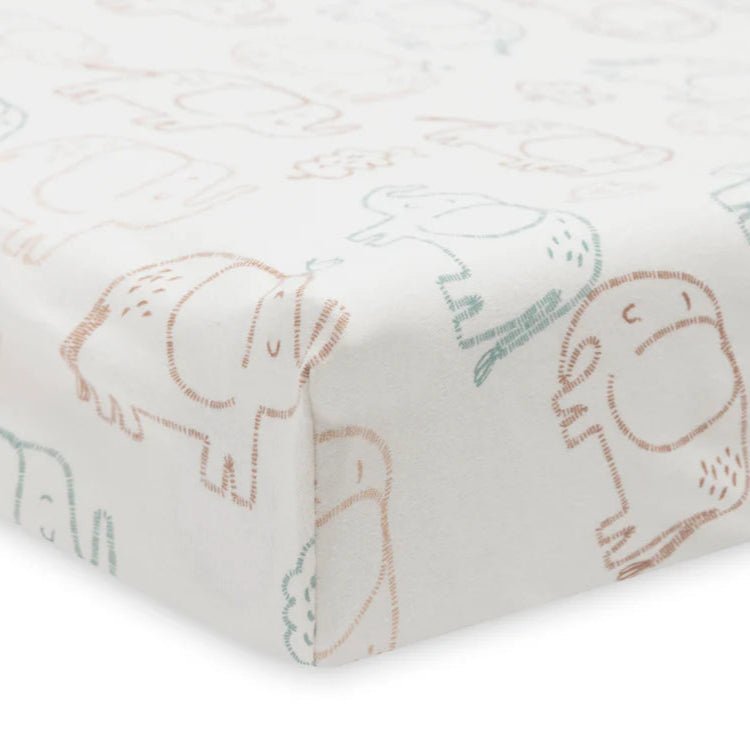Jollein - Wickelauflagenbezug Jersey 50x70cm - Elephant Tales