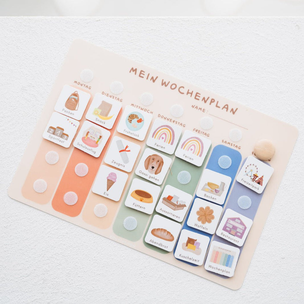 Wochenplaner A4 Bunt inkl. 525 Symbole - Little Baby Pocket