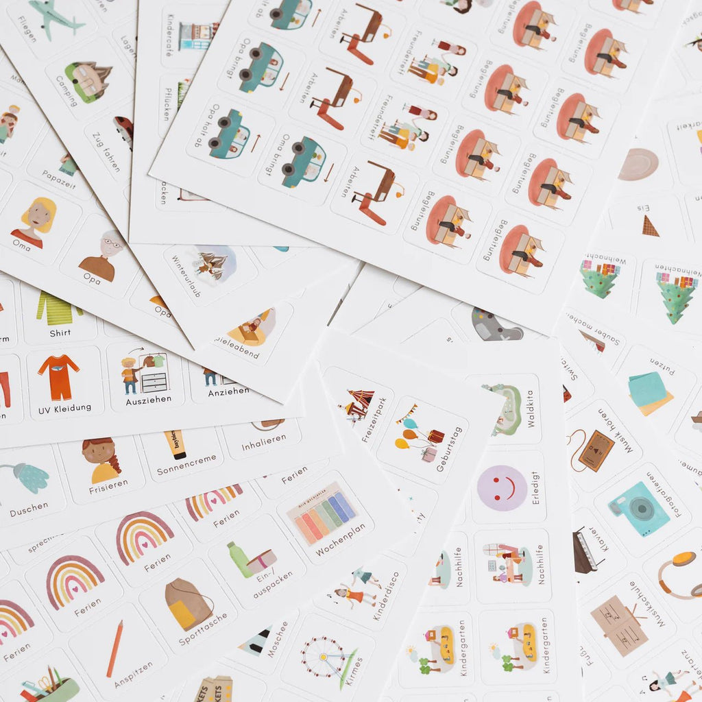 Wochenplaner A4 Bunt inkl. 525 Symbole - Little Baby Pocket