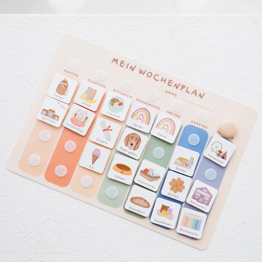 Wochenplaner A4 Bunt inkl. 525 Symbole - Little Baby Pocket