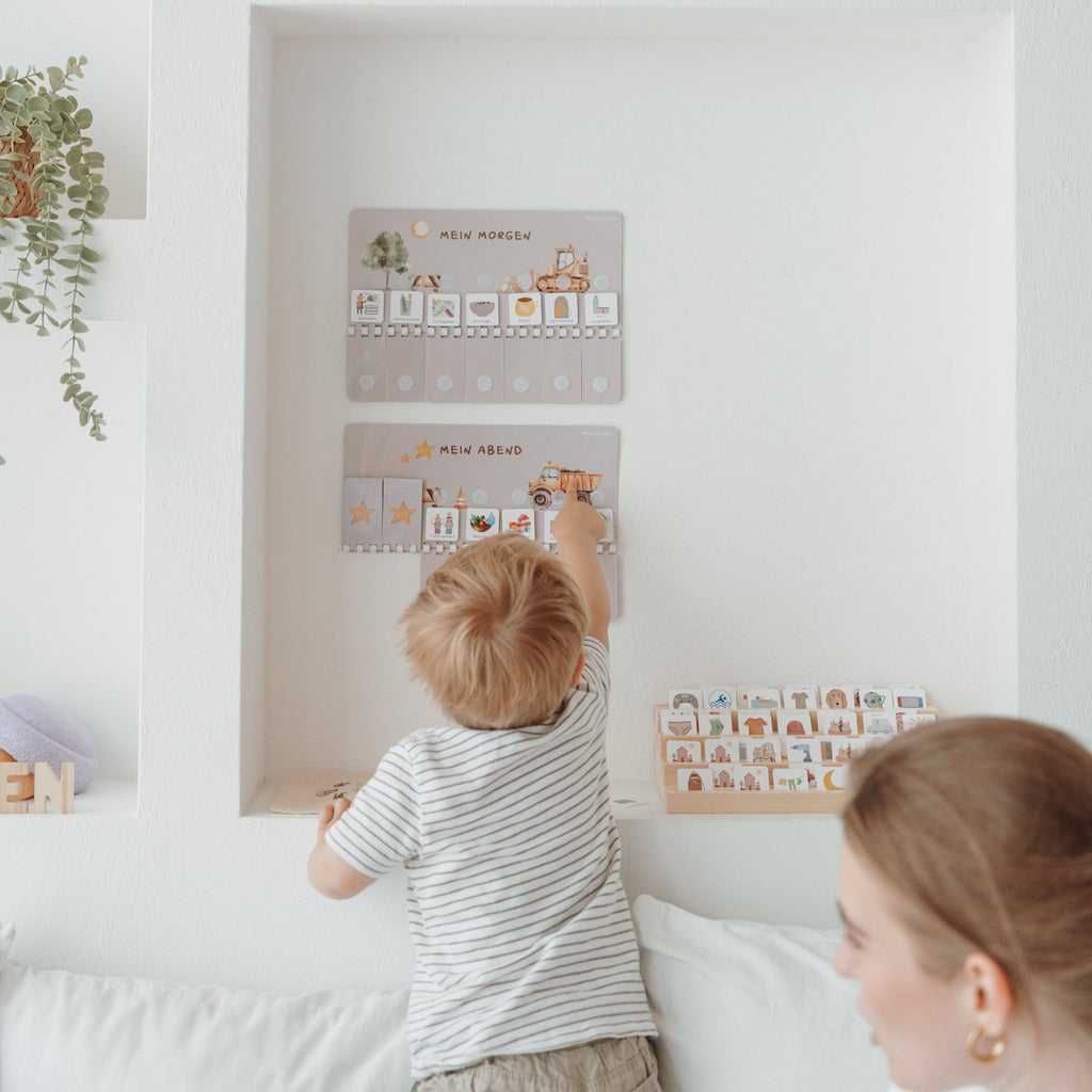 Wochenplaner A4 inkl. 3 Routinepläne Baustelle und inkl. 525 Symbole - Little Baby Pocket
