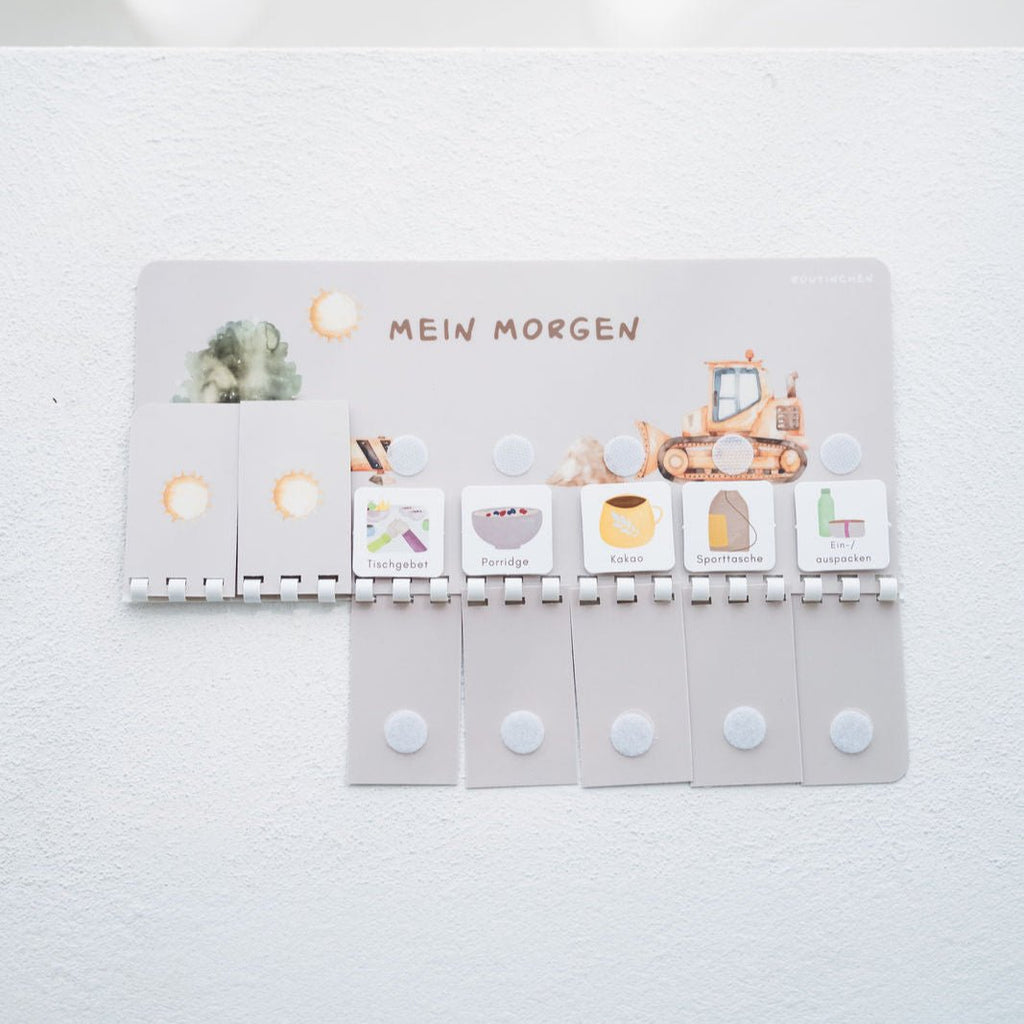 Wochenplaner A4 inkl. 3 Routinepläne Baustelle und inkl. 525 Symbole - Little Baby Pocket