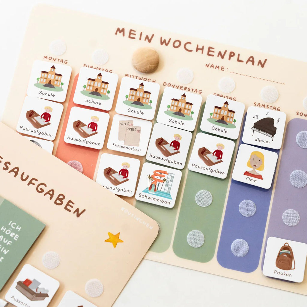 Wochenplaner A4 inkl. 3 Routinepläne Bunt inkl. 525 Symbole - Little Baby Pocket