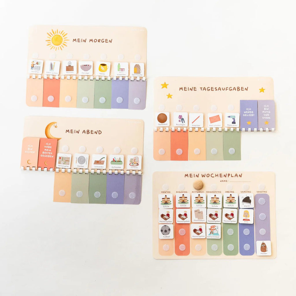Wochenplaner A4 inkl. 3 Routinepläne Bunt inkl. 525 Symbole - Little Baby Pocket